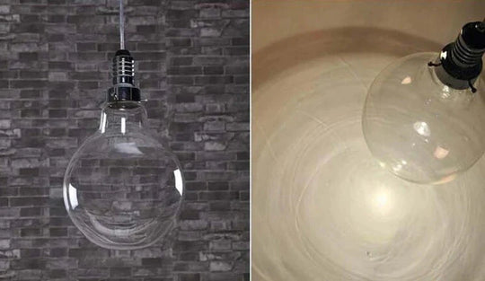 Loft Modern Art Deco Hanging Clear Glass Crystal Lamp Shade Staircase Pendant Led Gu10 Lights