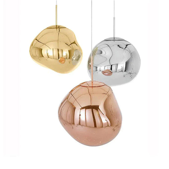 Nordic Led Glass Chandelier Lava Ball Pendant Lamps Hanging Bedroom Kitchen Modern Personality