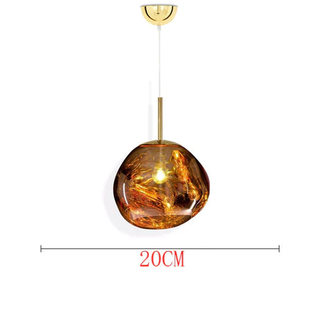 Nordic Led Glass Chandelier Lava Ball Pendant Lamps Hanging Bedroom Kitchen Modern Personality