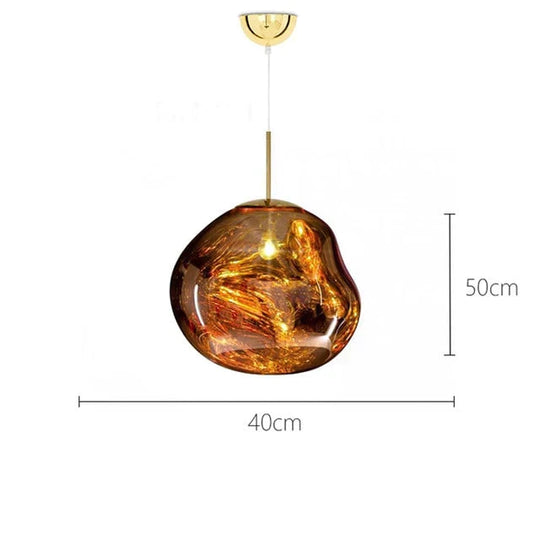 Nordic Led Glass Chandelier Lava Ball Pendant Lamps Hanging Bedroom Kitchen Modern Personality