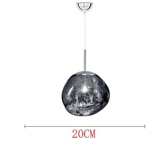 Nordic Led Glass Chandelier Lava Ball Pendant Lamps Hanging Bedroom Kitchen Modern Personality