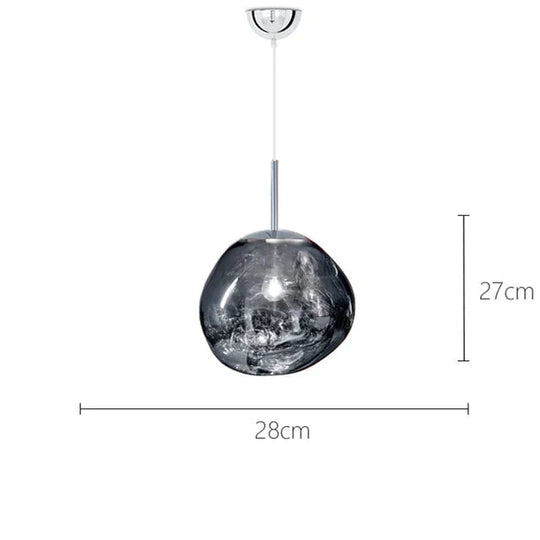 Nordic Led Glass Chandelier Lava Ball Pendant Lamps Hanging Bedroom Kitchen Modern Personality