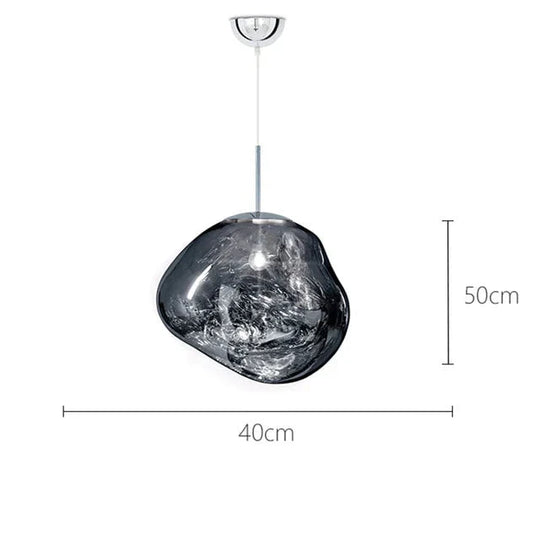 Nordic Led Glass Chandelier Lava Ball Pendant Lamps Hanging Bedroom Kitchen Modern Personality