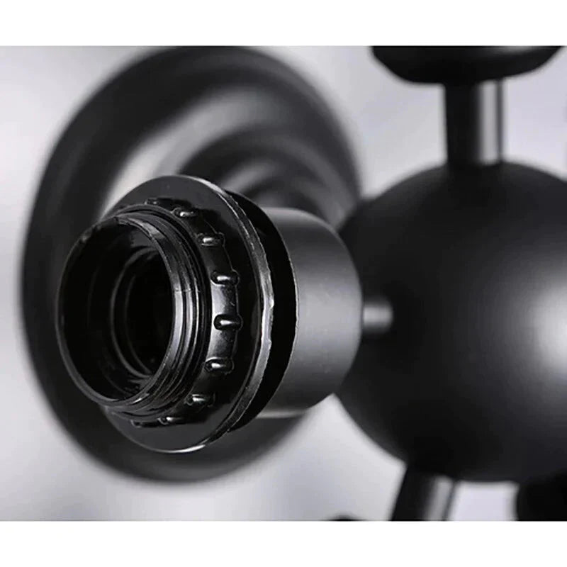 Retro Vintage Black 5 Lights Grln Ceiling E27 Lamp Fixtures For Home Bedroom/Living Room/Bar/Cafe
