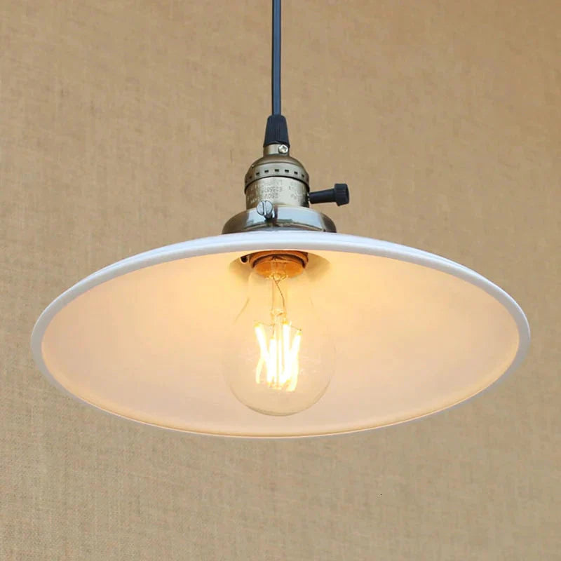 Vintage Hanging Light Modern Led Colorful Iron Pendant Lamp American Loft Style Bar/Restaurant
