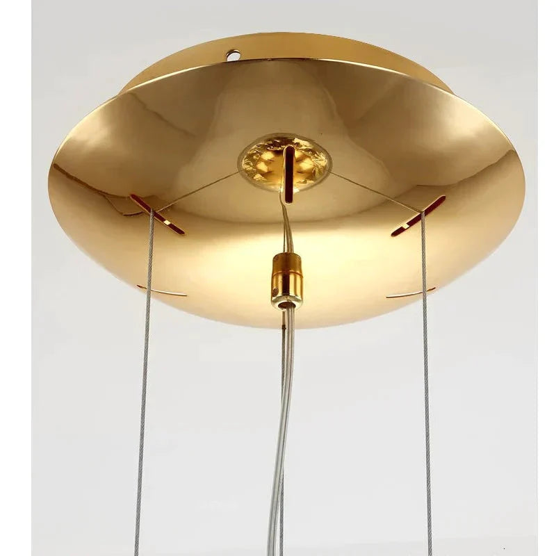 Art Deco Novelty Glass Mountain Pendant Light Led Modern Loft Home Hanging Lamp For Bedroom Lobby