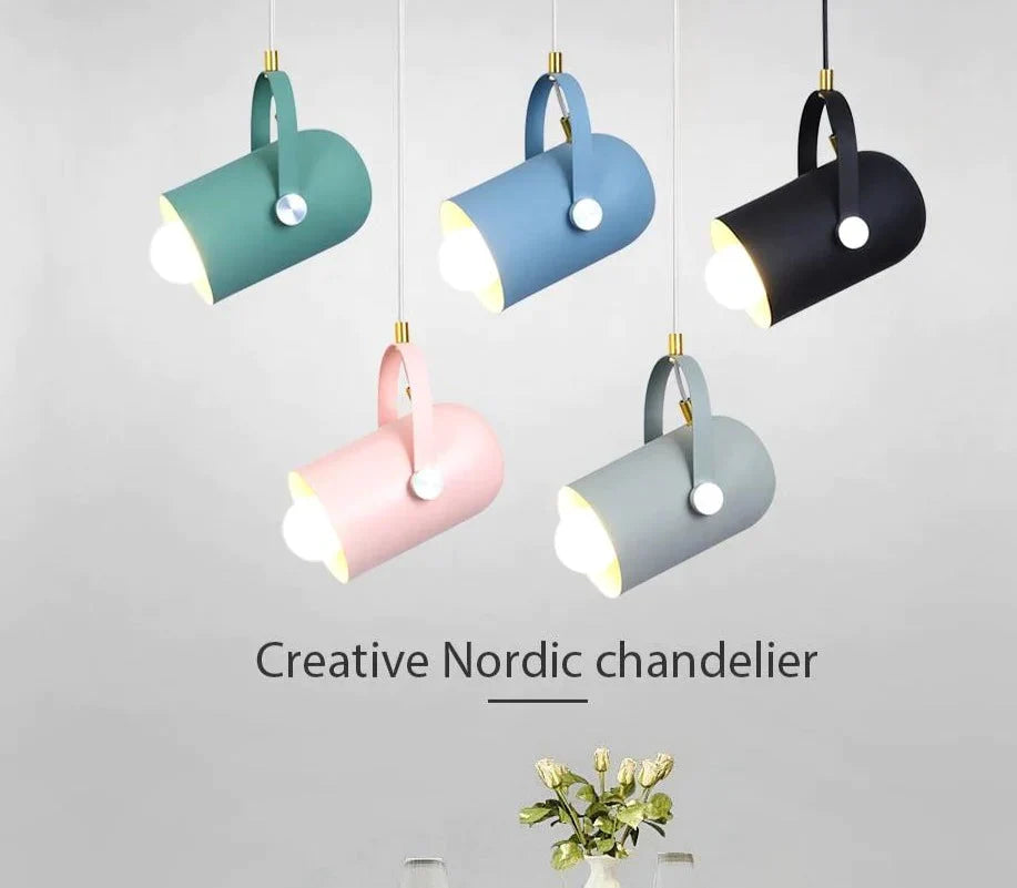 Pendant Lamp For Dining Room Led Light Modern Hanging Kitchen Aluminum Restaurant Christmas Decor