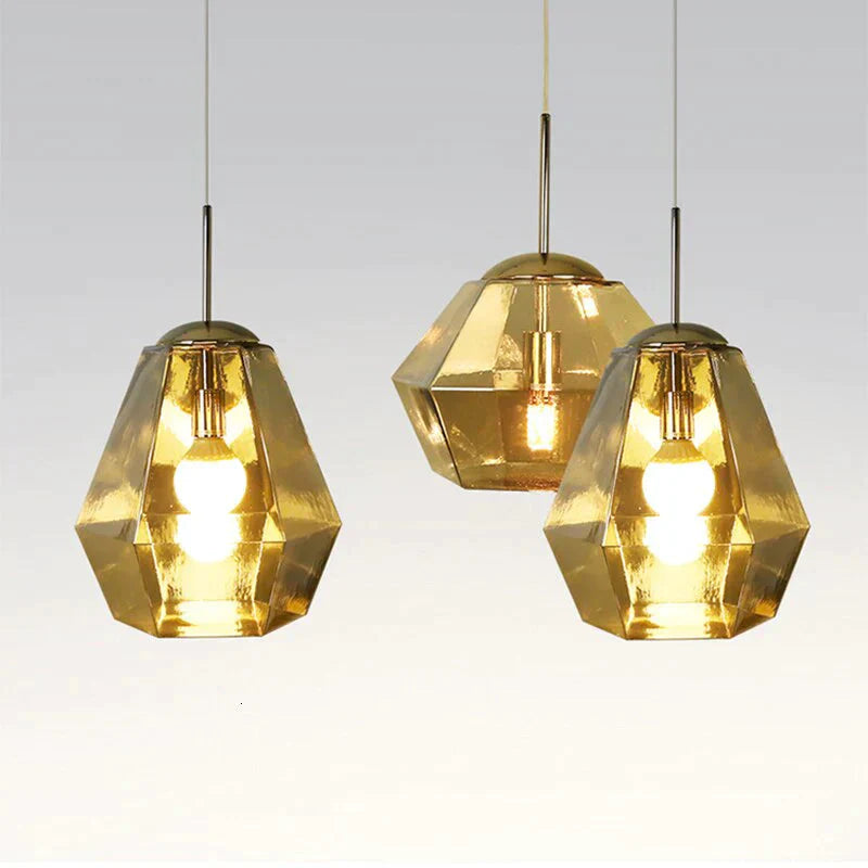 Nordic Colorful Lava Shaped Lamps E27 Led Glass Pendant Lights For Dining Room Living Bedroom Aisle