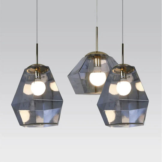 Nordic Colorful Lava Shaped Lamps E27 Led Glass Pendant Lights For Dining Room Living Bedroom Aisle