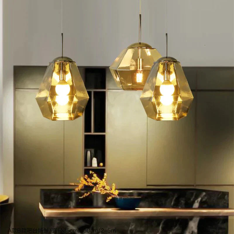 Nordic Colorful Lava Shaped Lamps E27 Led Glass Pendant Lights For Dining Room Living Bedroom Aisle