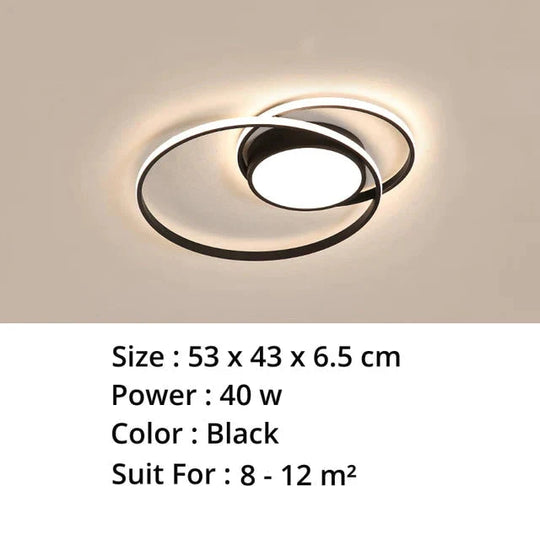 New Modern Led Ceiling Light For Living Room Bedroom Dining Aluminum Body Indoor Home Lamp Lighting