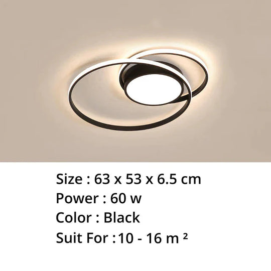New Modern Led Ceiling Light For Living Room Bedroom Dining Aluminum Body Indoor Home Lamp Lighting