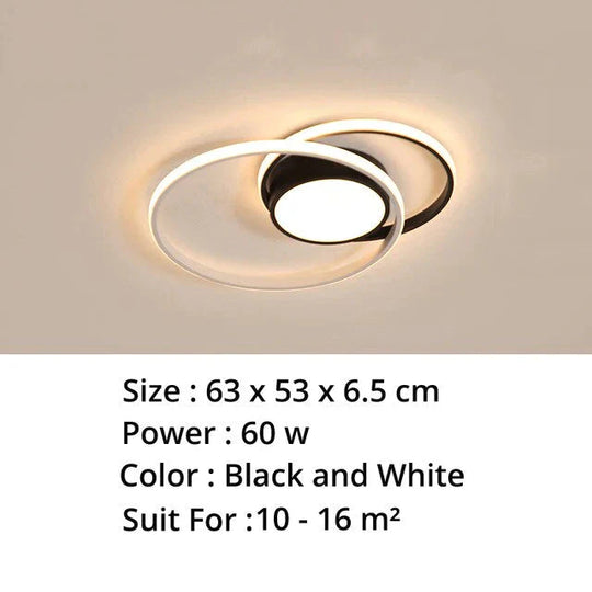 New Modern Led Ceiling Light For Living Room Bedroom Dining Aluminum Body Indoor Home Lamp Lighting
