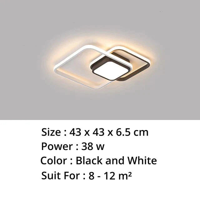 New Modern Led Ceiling Light For Living Room Bedroom Dining Aluminum Body Indoor Home Lamp Lighting