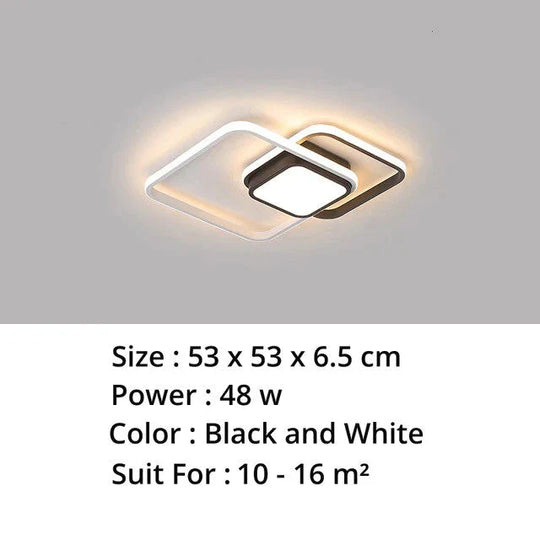 New Modern Led Ceiling Light For Living Room Bedroom Dining Aluminum Body Indoor Home Lamp Lighting