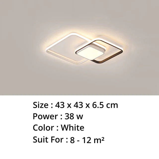 New Modern Led Ceiling Light For Living Room Bedroom Dining Aluminum Body Indoor Home Lamp Lighting