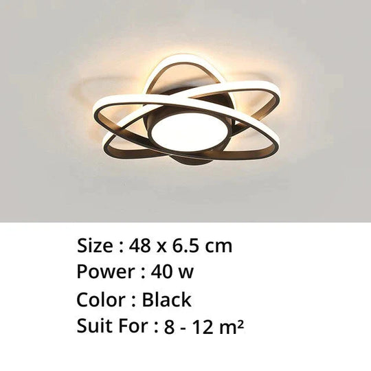 New Modern Led Ceiling Light For Living Room Bedroom Dining Aluminum Body Indoor Home Lamp Lighting