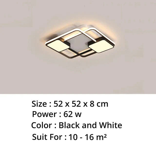 New Modern Led Ceiling Light For Living Room Bedroom Dining Aluminum Body Indoor Home Lamp Lighting