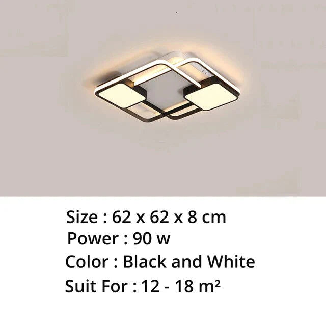 New Modern Led Ceiling Light For Living Room Bedroom Dining Aluminum Body Indoor Home Lamp Lighting