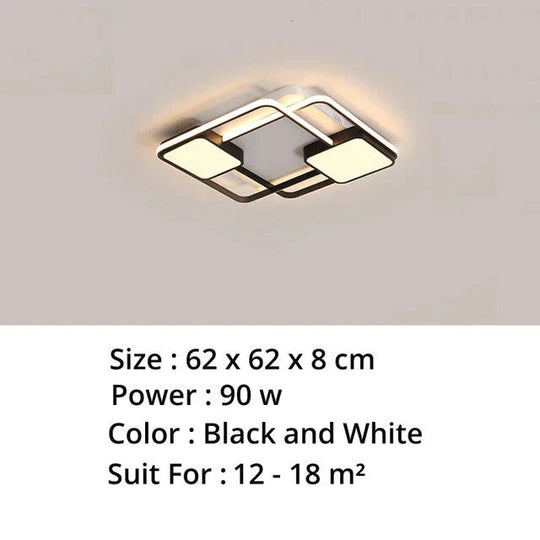 New Modern Led Ceiling Light For Living Room Bedroom Dining Aluminum Body Indoor Home Lamp Lighting