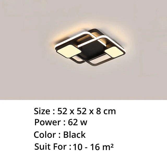 New Modern Led Ceiling Light For Living Room Bedroom Dining Aluminum Body Indoor Home Lamp Lighting
