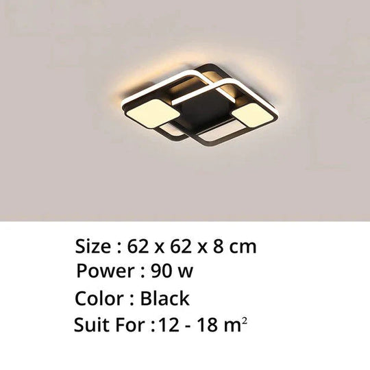 New Modern Led Ceiling Light For Living Room Bedroom Dining Aluminum Body Indoor Home Lamp Lighting
