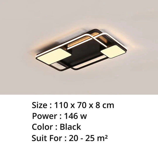 New Modern Led Ceiling Light For Living Room Bedroom Dining Aluminum Body Indoor Home Lamp Lighting