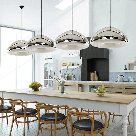 Art Deco Modern Novelty Glass Pendant Light Led E27 With 3 Colors For Parlor Bedroom Dining Room