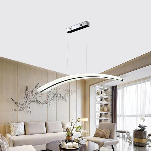 Modern European Alloy Painted 3 Style Minimalism Pendant Light Led Lamp For Living Room Restaurant