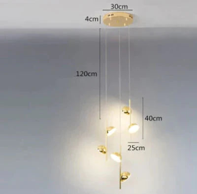 Postmodern Creative Pendant Lamp Bedside Chandelier Dining Room Living Hanging Light Led Suspension