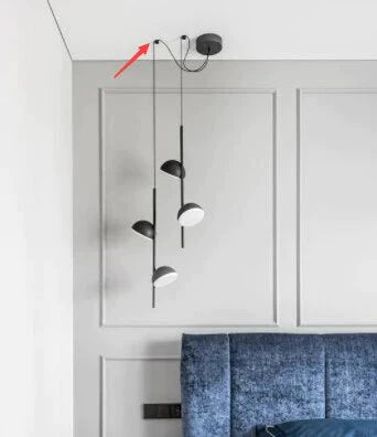 Postmodern Creative Pendant Lamp Bedside Chandelier Dining Room Living Hanging Light Led Suspension