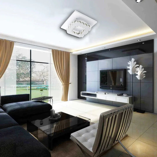 12W Ceiling Lamp Crystal Led Bulb Base High Light Transmittance Cool White/Warm White Modern Pendant