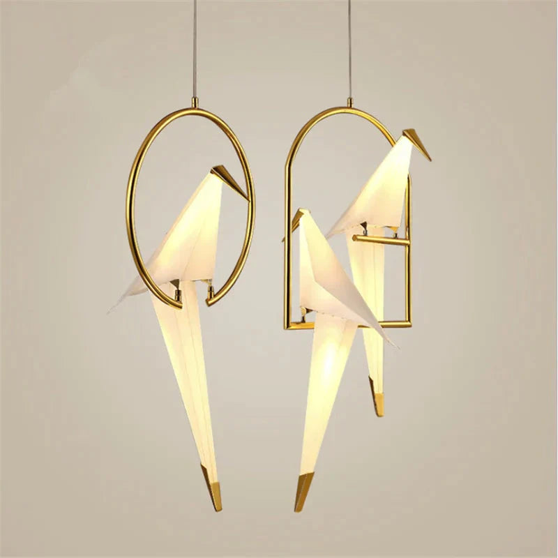 Nordic Perch Pendent Light Lamp Postmodern Creative Personality Bird Bedroom Bedside Balcony