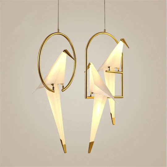 Nordic Perch Pendent Light Lamp Postmodern Creative Personality Bird Bedroom Bedside Balcony