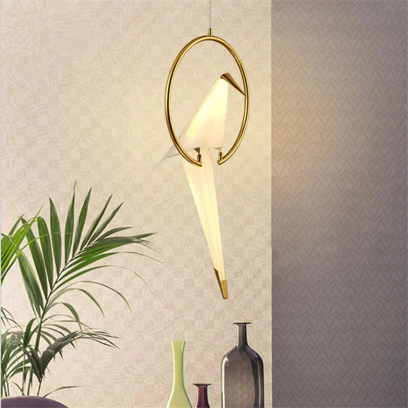 Nordic Perch Pendent Light Lamp Postmodern Creative Personality Bird Bedroom Bedside Balcony