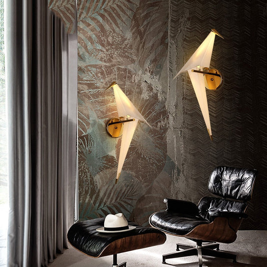 Nordic Perch Pendent Light Lamp Postmodern Creative Personality Bird Bedroom Bedside Balcony