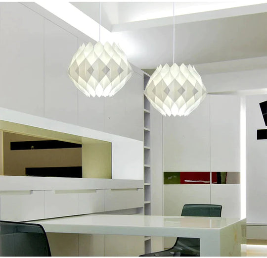 Diy Puzzle Pendant Lamp E27 Pendant Light Cafe Living Room Restaurant Ceiling Decoration Led Hanging