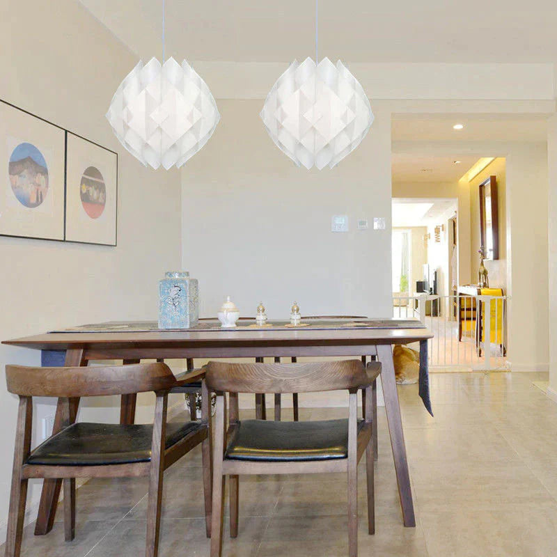 Diy Puzzle Pendant Lamp E27 Pendant Light Cafe Living Room Restaurant Ceiling Decoration Led Hanging
