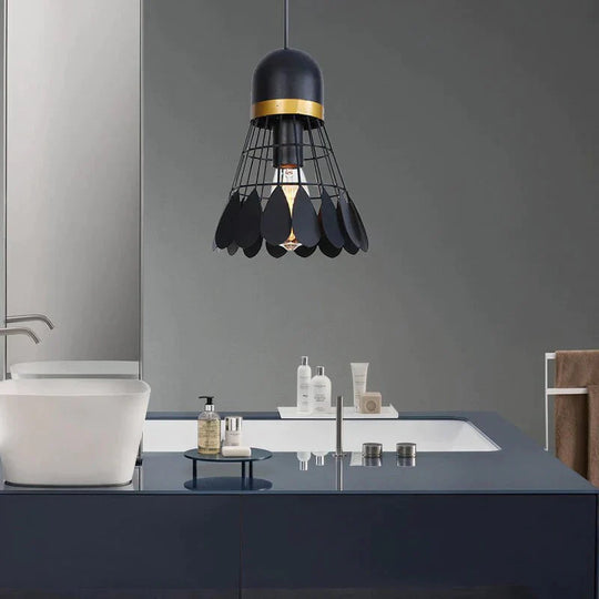 Noridic Modern Colorful Iron Pendant Light Led E27 Industrail Loft Hanging Lamp For Parlor