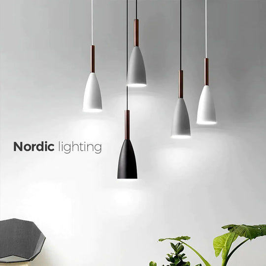 Nordic Simple Pendant Light E27 Led Modern Led Hanging Lamp For Bedroom Living Room Lobby