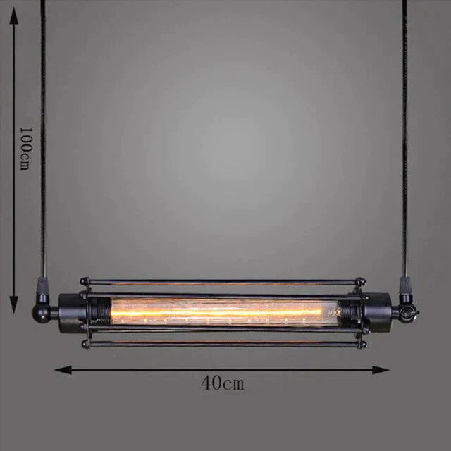 Vintage Flute - Inspired Pendant Lamp - Industrial Retro Lighting For Kitchen Bar And Living Room
