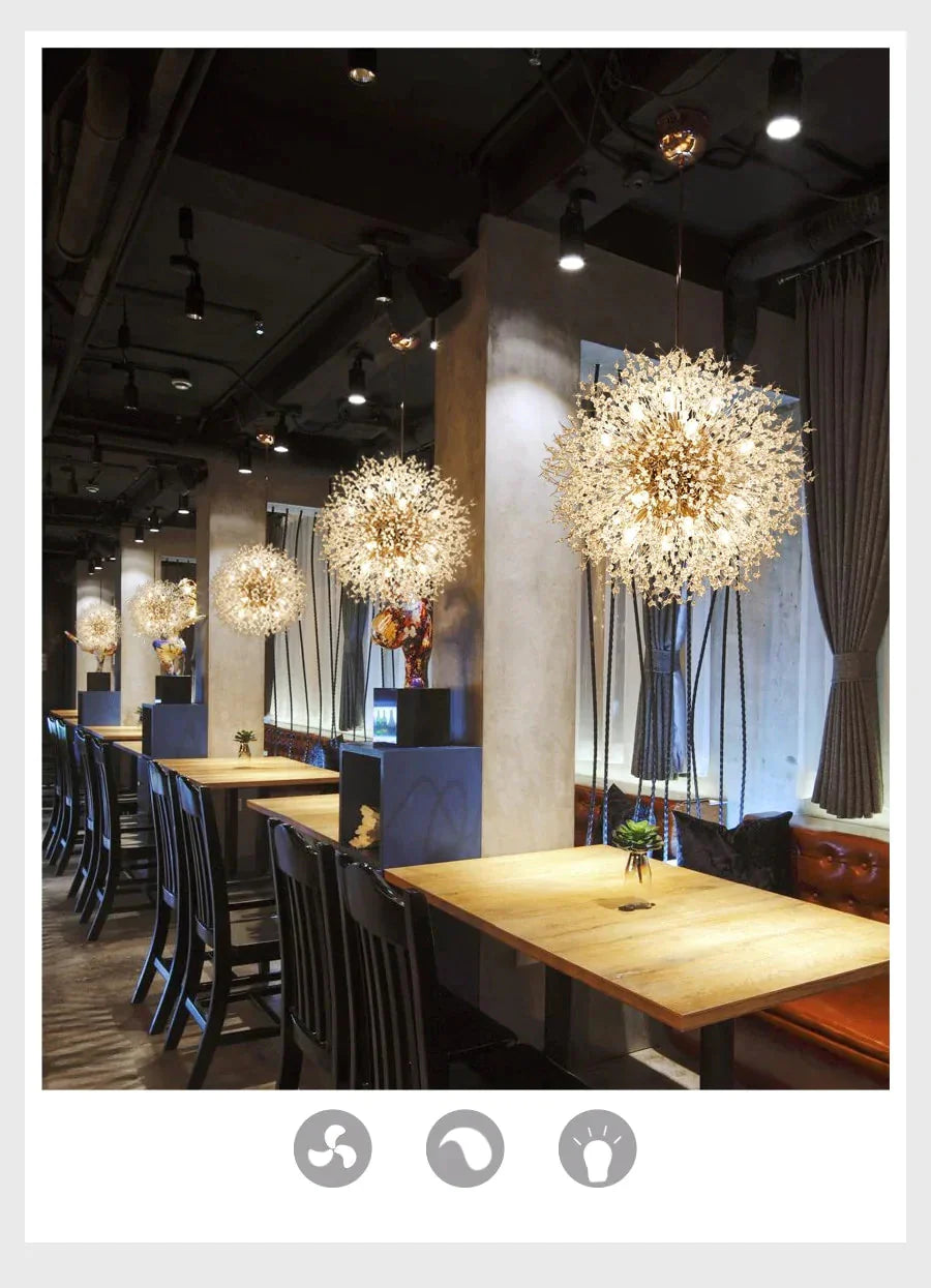 Modern Kitchen Island Pendant Light Inspiring Dandelion Dining Table Hanging Lamp Counter