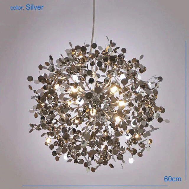 Pendant Light Stainless Steel Shade Dining Room Led Lamps Foyer Modern Golden Lighting Restaurant