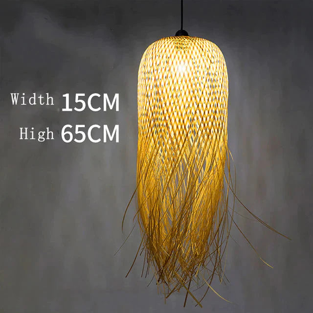 Chinese Bamboo Pendant Lights Led Hang Lamps For Home Luminaire Design Japanese Loft Hanging Lustre