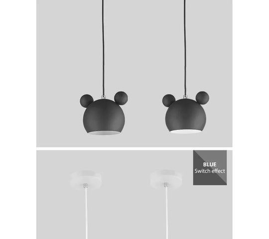 Pendant Lights Nordic Macaron Wrought Iron Personality Cute Lighting Cartoon Corridor Bedroom