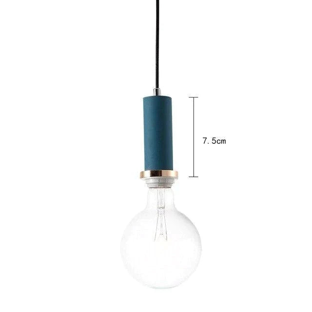 Nordic Macarons Pendant Lights E27 Led Modern Creative Hanging Lamp Design Diy For Bedroom Living