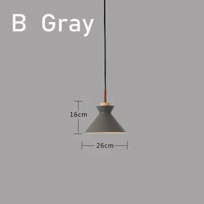 Pendant Lights Nordic Personality Art Creative Macaron Restaurant Living Room Bedroom Office Solid