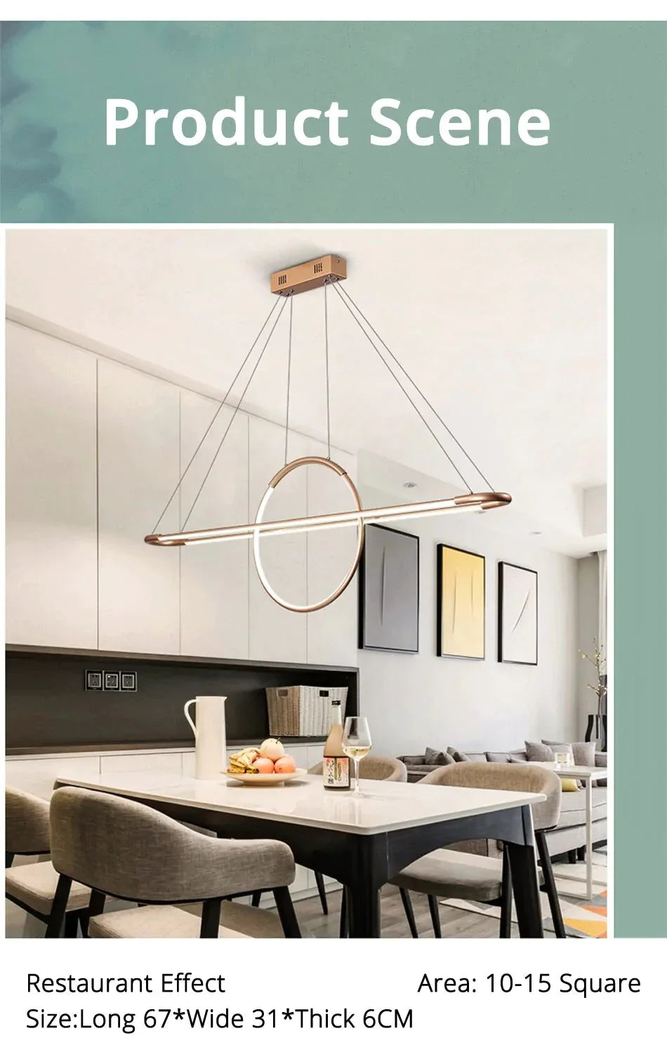 New Led Pendant Light For Living Dinning Room Restaurant Dimmable Lighting Hanglamp Luminaria