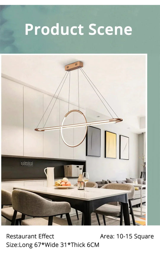 New Led Pendant Light For Living Dinning Room Restaurant Dimmable Lighting Hanglamp Luminaria