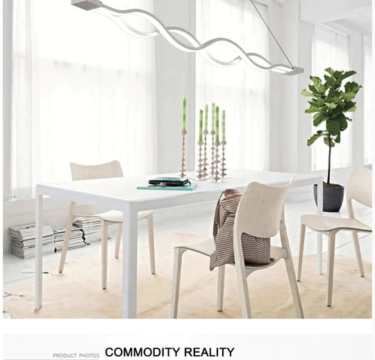 Dinning Room Pendant Lights Led Modern For Acrylic + Metal Suspension Hanging Lamp Home Lighting